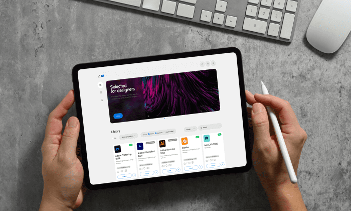 Software auf Ihrem Tablet